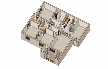 Unit 9208 12207 floor plan